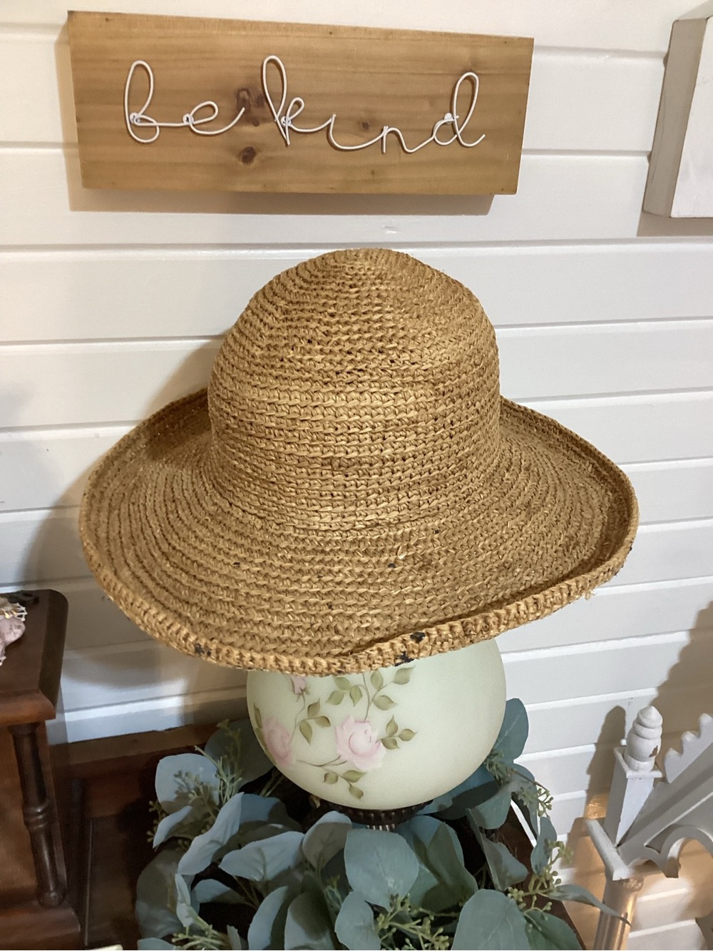 Callahan Handwoven Natural Straw Sun Hat - Light Tan